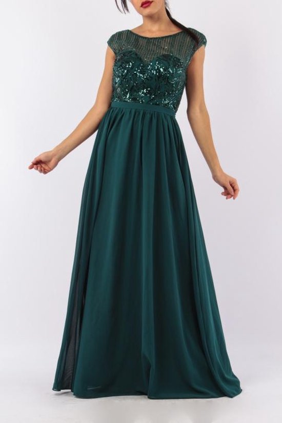 Robe pour femme - Robe de soirée - Robe de bal - Adultes - Vert - taille L