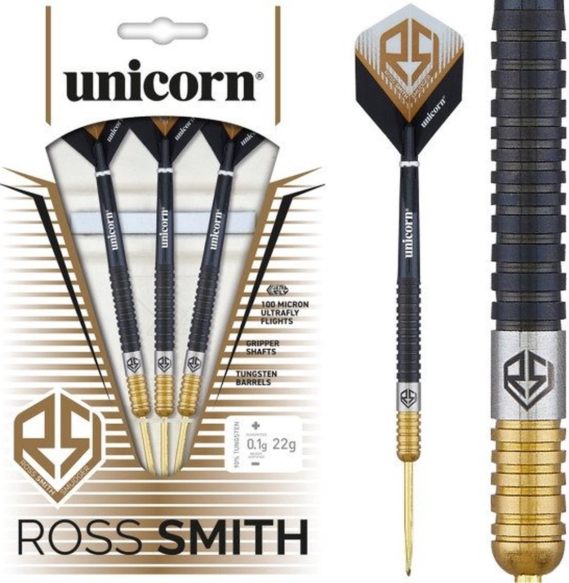 Unicorn Ross Smith Two Tone 90%- Dartpijlen 22 Gram