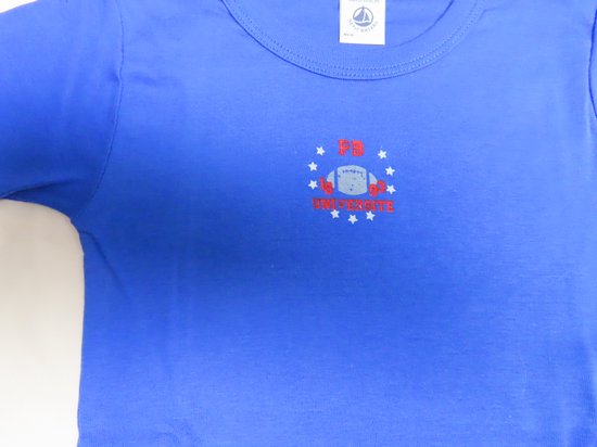 T-shirt Petit Bateau Taille 4 Ans (102 Cm) - Manches Courtes, Bleu Ciel - NEUF Avec étiquettes