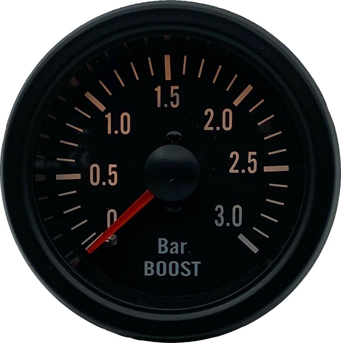 Boost / Turbodruk 3 Bar meter Zwart 12V VD series