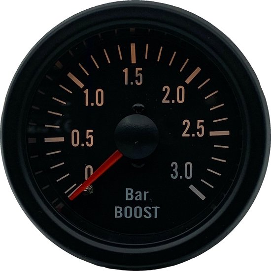 Pression Boost / Turbo 3 Bar mètre Zwart 12V série VD