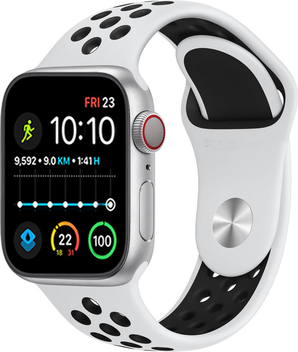 Royal Supplies RF-93 - Smartwatch - Smartwatch Dames - Smartwatch Heren- Screenprotector- Wit/zwart