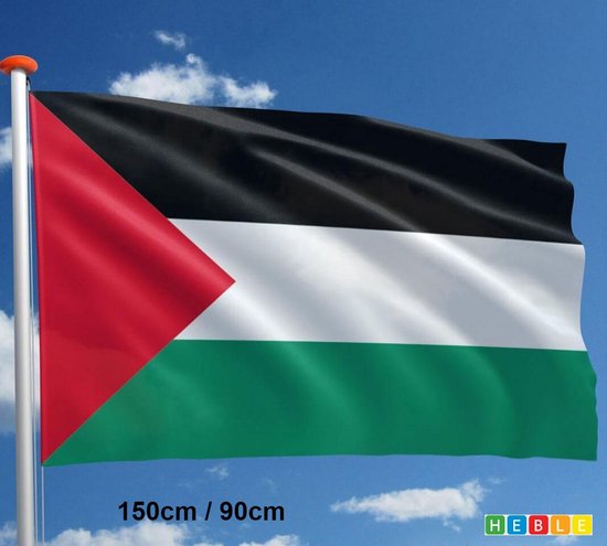 Drapeau national palestinien 150 x 90 cm