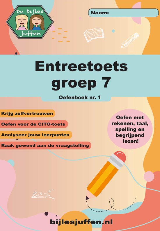 Foto: Cito oefenboek entreetoets groep 7 deel 1 het oefenboek is te vergelijken met de entreetoets en bevat oefeningen van spelling rekenen begrijpend lezen en taal 