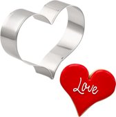 Uitsteekvorm Hartje - Koekjesdeeg uitsteker voor Valentijn, Geboorte, Bruiloft etc. - Cookie cutter vorm Hart