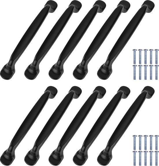 Ensemble De 2 Poignées D'armoire De Cuisine En Alliage D'aluminium, Poignée De Porte, Poignée De Cuisine, Distance Centrale De 160 Mm, Avec Vis