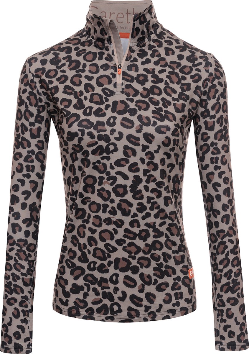 Gareth & Lucas Skipully The Forty-Five Dames 100% Gerecycled Polyester Midlayer Sportshirt Wintersport Panther
