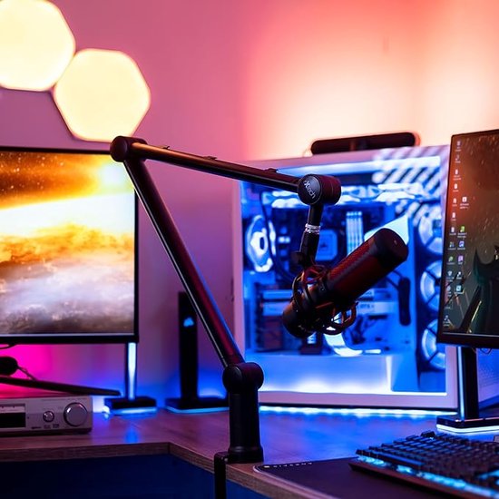 Studio Opname Apparatuur Streamen Professionele Live Streaming Kit - USB Condensatormicrofoon Met Boomarm Cardioïde Microfoon Met Boomben