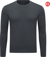 Livano Thermokleding - Thermoshirt - Thermo - Voor Heren - Shirt - Donker Grijs - Maat XL