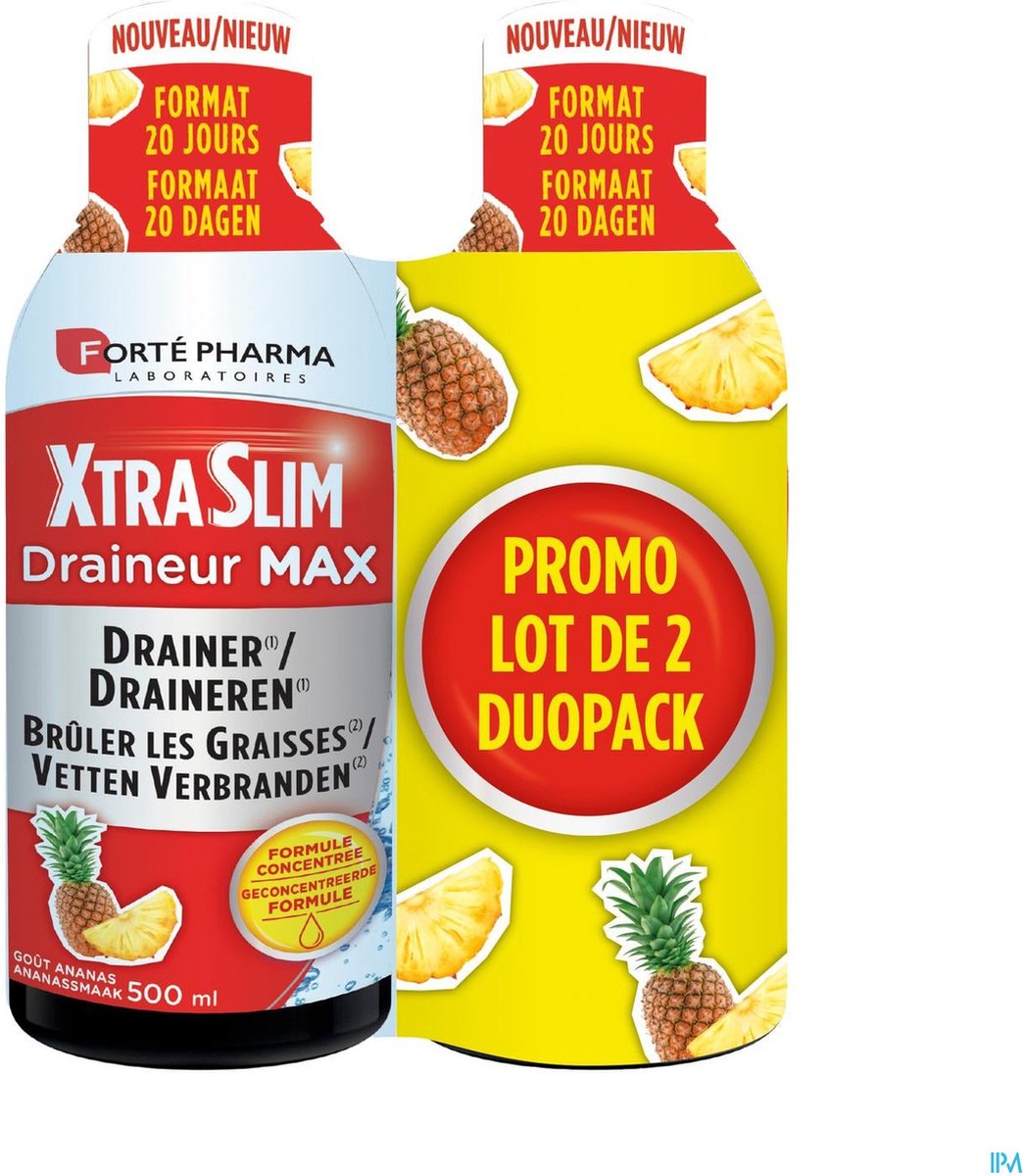Xtraslim Draineur Max Duo 2x500ml