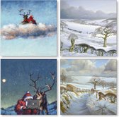 Art Revisited set 1- Peter Wever, Online Xmas - Patrick Creyghton, Landschap in sneeuw