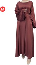 Livano Islamitische Kleding - Abaya - Gebedskleding Dames - Alhamdulillah - Jilbab - Khimar - Vrouw - Rood - Maat M