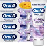 Oral-B 3D White Advanced Luxe Perfection - Dentifrice - 4x100 ml