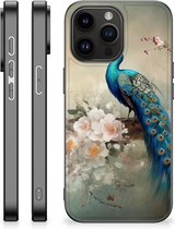 Dierenprint Telefoonhoesje Geschikt voor iPhone 15 Pro Max Vintage Pauwen