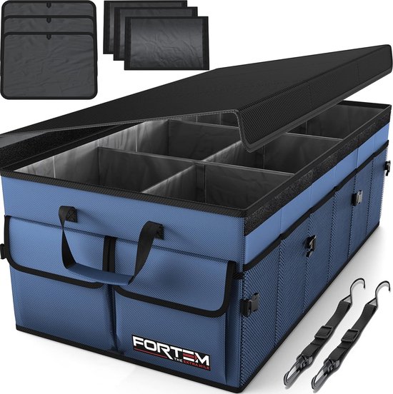 Opvouwbare Auto Kofferbak Organizer – Luxe PU Leren Opslagbox