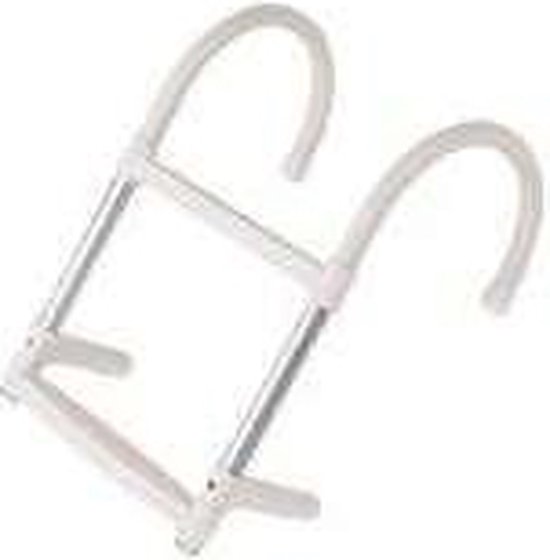 Zwemtrap - Aluminium - 2 treden - Kunststof