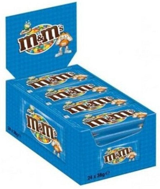 M&M'S Crispy melkchocolade uitdeelzakjes - 24 x 36 gram
