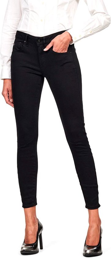 G-Star RAW Jeans Arc 3d Mid Skinny Jeans D05477 B964 A810 Pitch Black Dames