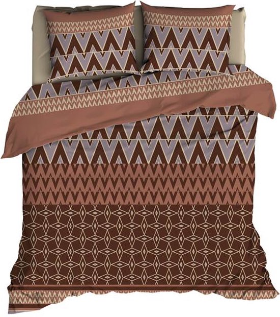 Romanette Lombok Dekbedovertrek - Extra breed - 270x200/220 cm - Brick