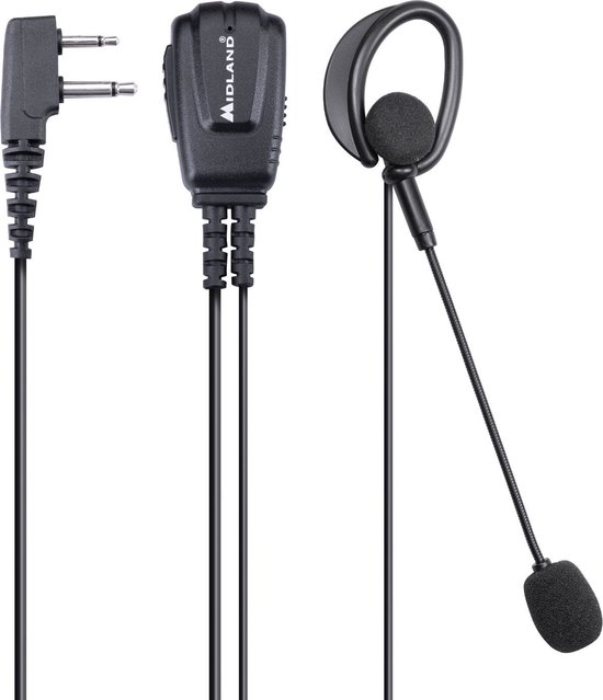Auricular Con Micrófono Boom Midland MA30-L Pro - Compatible Con Walkie Talkies G7 Pro, G9 Pro, XT Y XT Pro
