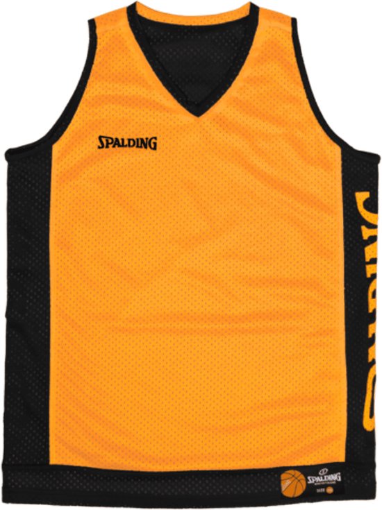Spalding Reversible Shirt Heren - Oranje / Zwart | Maat: XXL
