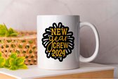 Mok New Year Crew 2024 - HappyNewYear - Gift - Cadeau - NewYearsEve - CheersToANewYear - NewBeginnings - WishesForTheNewYear - GelukkigNieuwjaar - Oudjaar - ProostOpEenNieuwJaar - NieuweStart