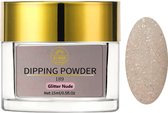 AT-Shop - Dipping Powder - 189 Glitter Nude - Te Gebruiken met elk merk Dip Powder - Dip poeder - Dip nagel - Nailart - Nail- Pink Gellac starter set