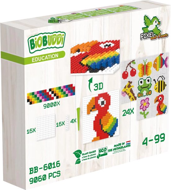 BIOBUDDI Personaggi - Camminare – Mattoncini Ecologici Per Bambini, Stimolano La Creatività - 3