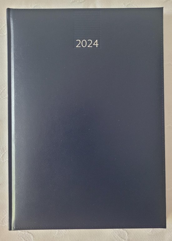 LIBOZA - Agenda 2024 - A5 1 page par jour - Couverture lisse Blauw
