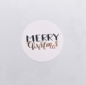 PETIT FRUM | joyeux Noël | autocollant | scellés | cadeau | Noël | emballage cadeau | or - blanc
