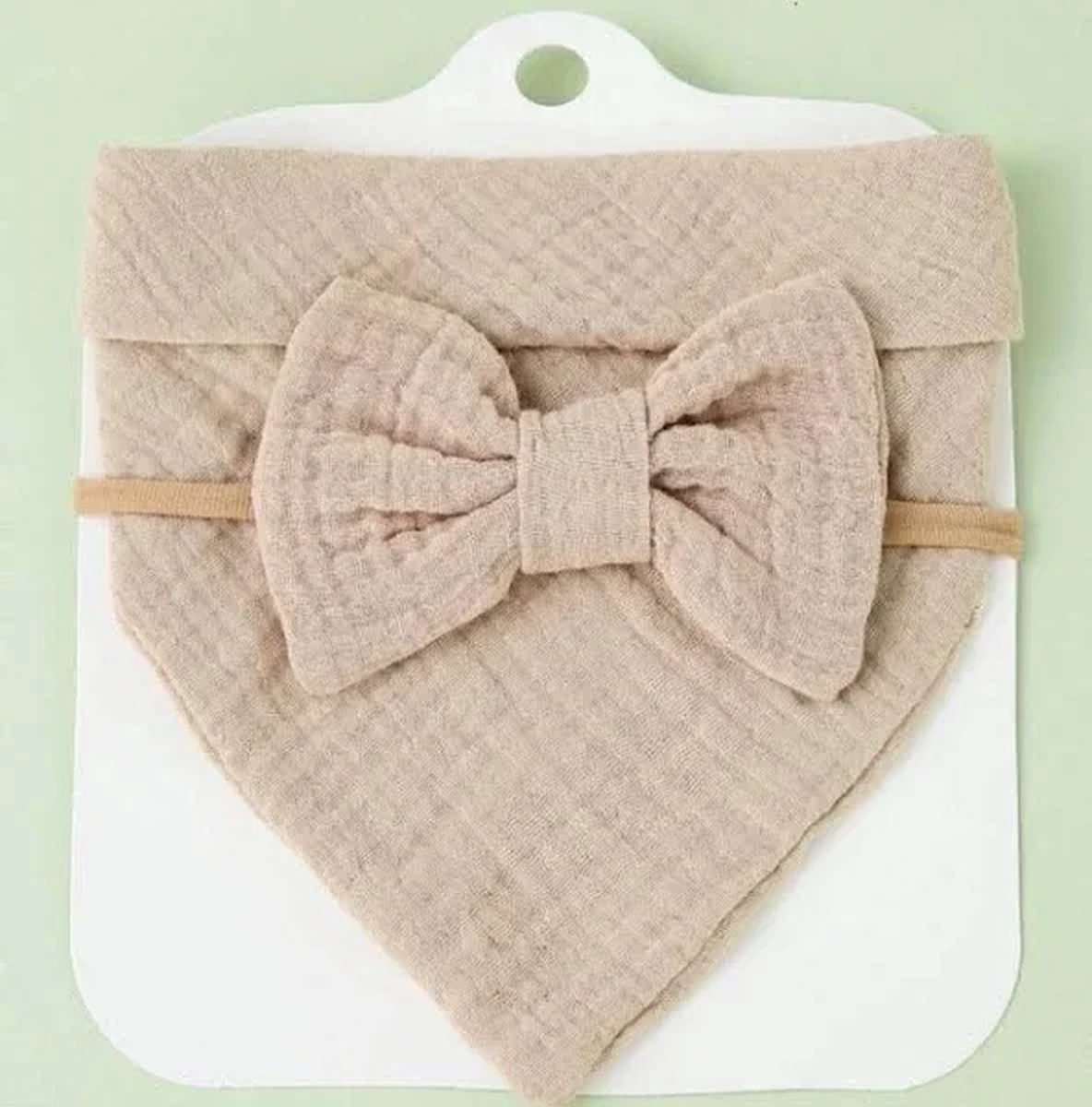 Goedkoopste zeverslab - bandana - baby - haarband - set - cadeau - origineel - kraamcadeau - feestdagen - geboorte