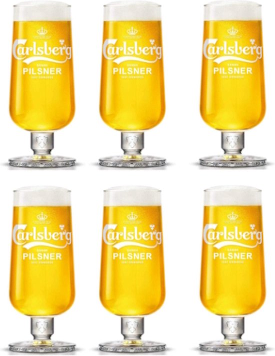 Carlsberg Bierglazen - 6 stuks - Pint