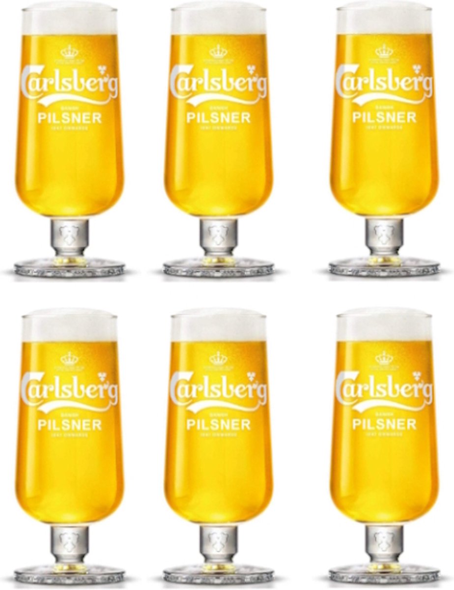 Carlsberg Bierglazen - 6 stuks - Pint