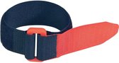 FASTECH® F101-25-240 Klittenband Met riem Haak- en lusdeel (l x b) 240 mm x 25 mm Zwart, Rood 5 stuk(s)