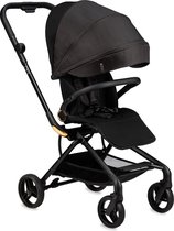 Bol.com MoMi Wandelwagen - Comfortabele Buggy - Adelle met omkeerbaar zitje & XL Zonnekap - Black-Gold (geschikt van 6mnd - 22kg) aanbieding
