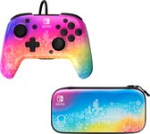 PDP Gaming Rematch Wired Controller + Travel Case (Bundel) - Star Spectrum (Nintendo Switch)