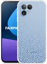 Cazy Hoesje geschikt voor Fairphone 5 Blauwe Doodle