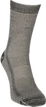 Lot de 2 chaussettes de randonnée en laine mérinos avec doublure en éponge S7 - Unisexe - Gris - Taille 39-42