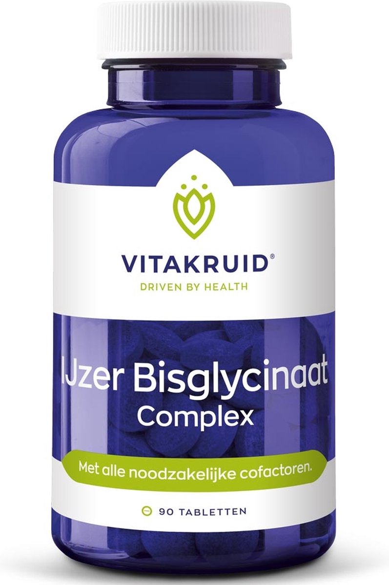 VitaKruid IJzer Bisglycinaat complex - 90 tabletten - Vitakruid