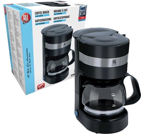 Machine à café All Ride sur 24 volts - 4-6 tasses - Filtre Permanent -  Arrêt goutte à... | bol