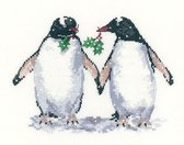 Heritage Crafts Christmas Penguins borduren (pakket) 1099A