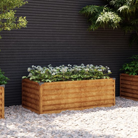 vidaXL Jardinière, Bac à Fleurs, Pot de Plantes, lit Surélevé, Décoration de Jardin Terrasse Patio Balcon Extérieur, Rouillé Acier Corten vidaXL Jardinière, Bac à Fleurs, Pot de Plantes, lit Surélevé, Décoration de Jardin Terrasse Patio Balcon Extérieur, Rouillé Acier Corten