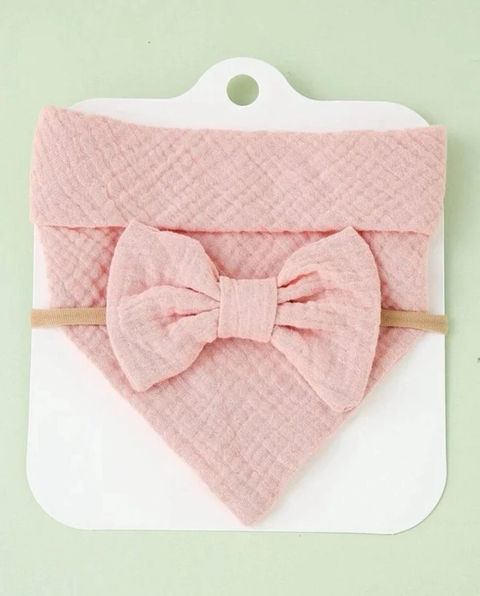 Goedkoopste zeverslab - bandana - baby - haarband - set - cadeau - origineel - kraamcadeau - feestdagen - geboorte