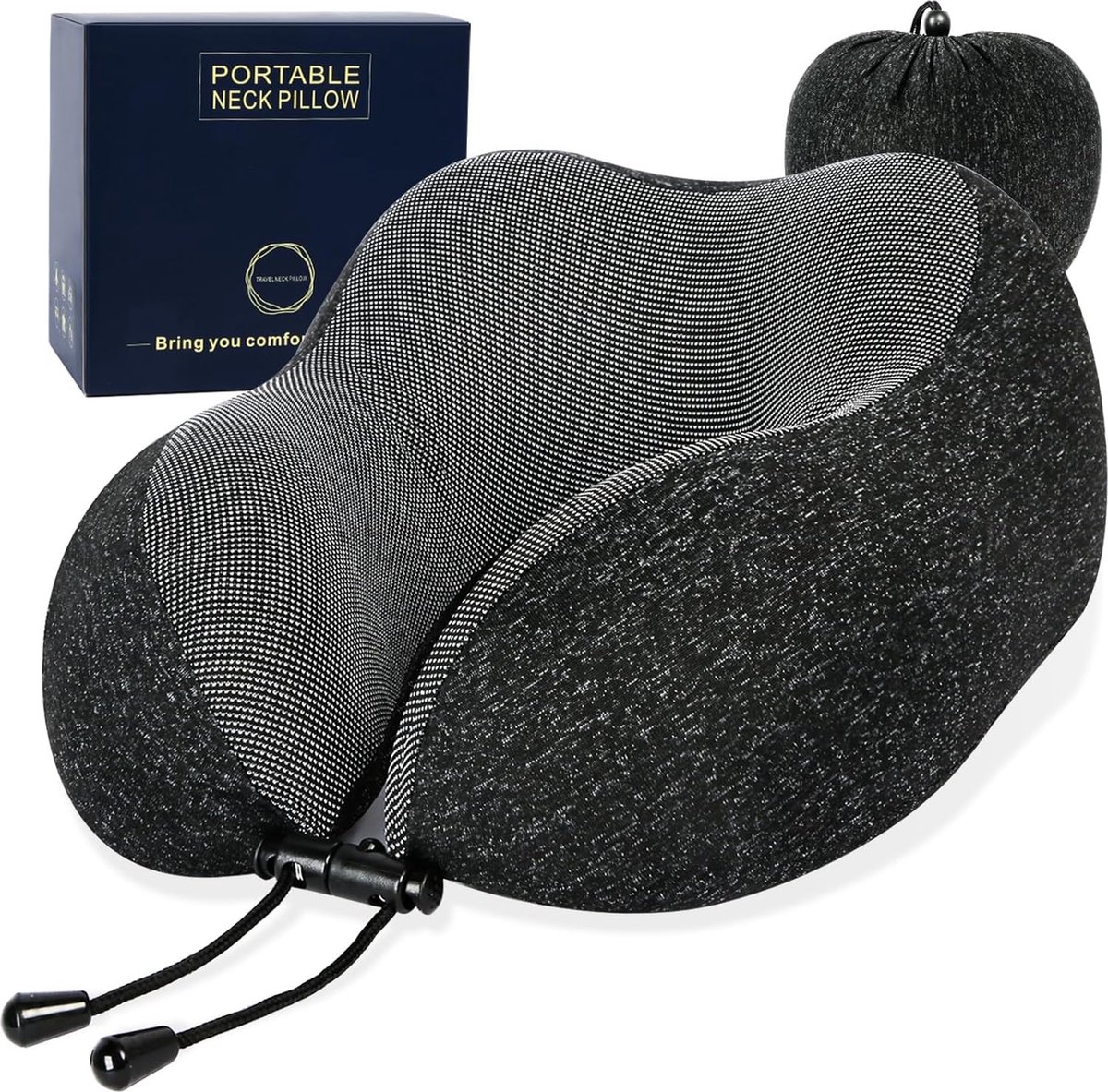 Nekkussen voor op reis, 100 puur traagschuim, reiskussen, nekkussen voor vliegtuig,...
