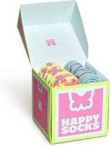 Bol.com Happy Socks - 2-Pack Butterfly And Blue Socks Gift Set mt 36-40 aanbieding
