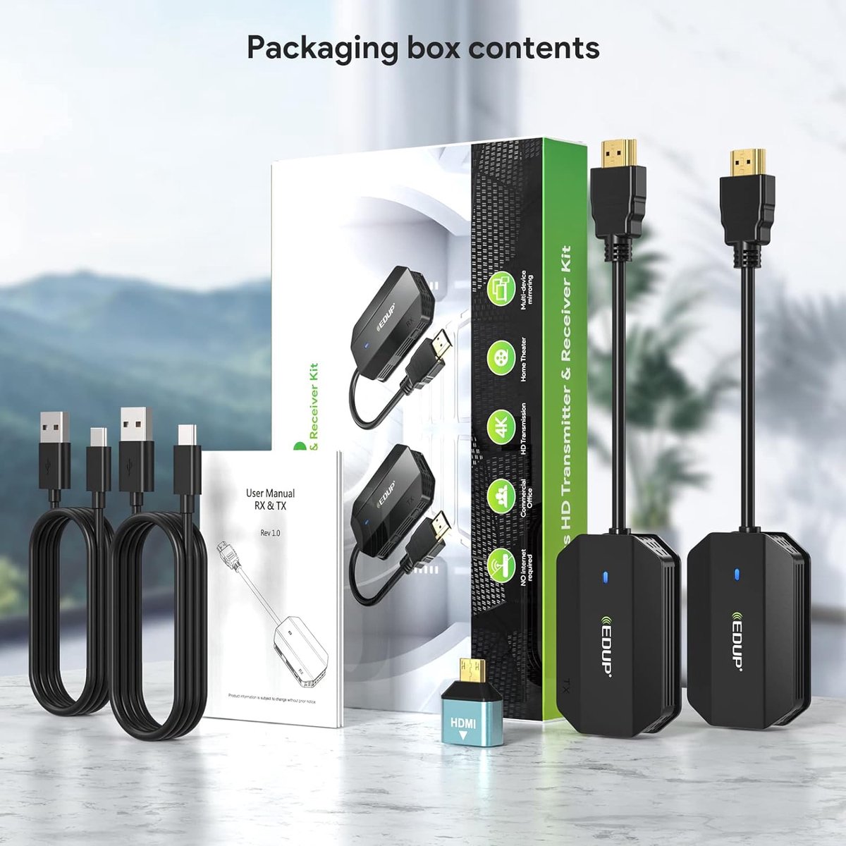 Livx Edup Kablosuz HDMI Kiti 1080P 60hZ Video Ses Görüntü Fiyatı