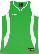 Spalding Jam Basketbalshirt Dames - Groen / Wit | Maat: XS