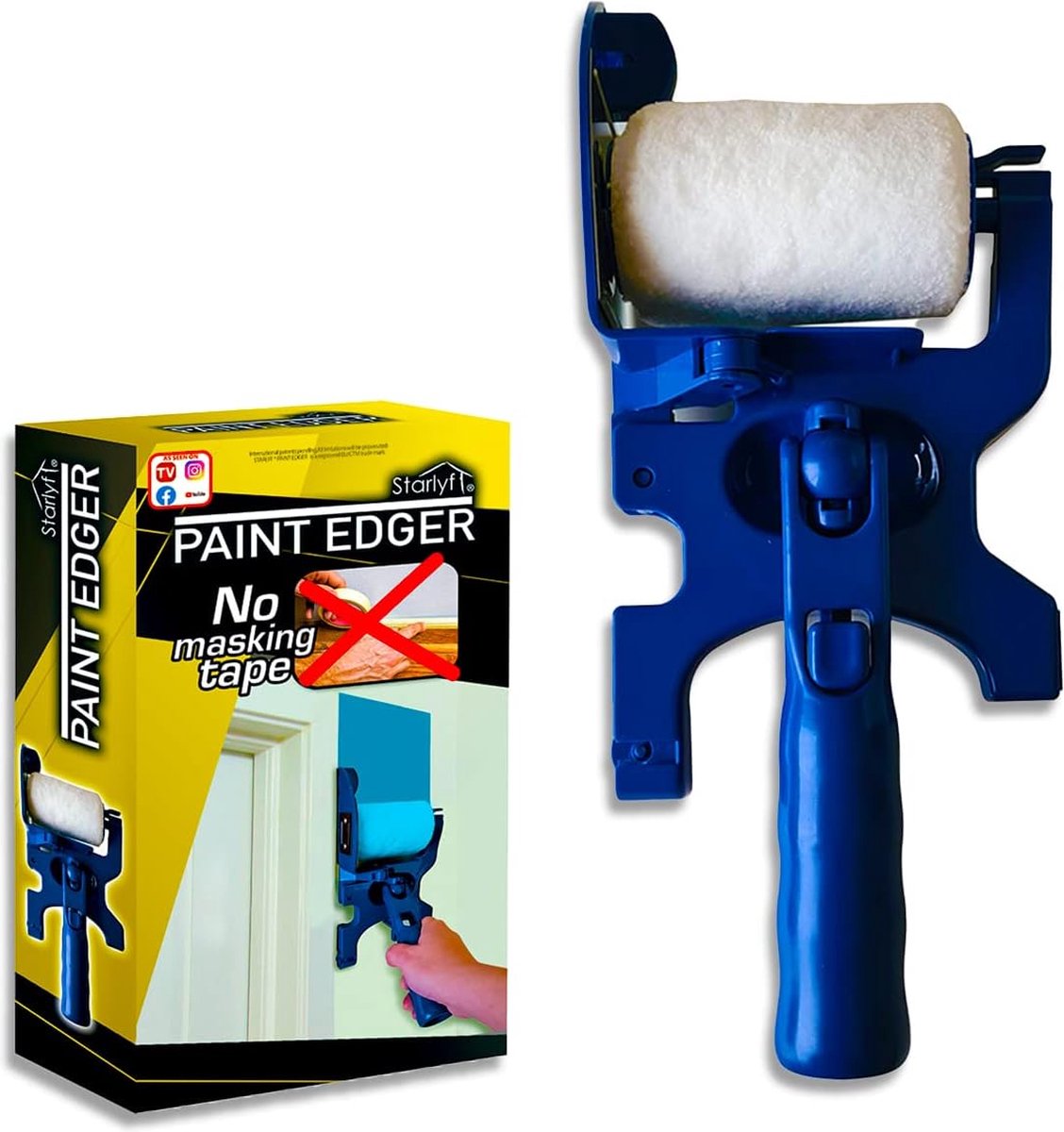 1pc Pinceau De Peinture Edger Durable Léger Coupe Propre - Temu Belgium