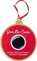 Ginger Ray - Ginger Ray - Houten Santa Cam Kerstdecoratie - Een Teken van Goed Gedrag!