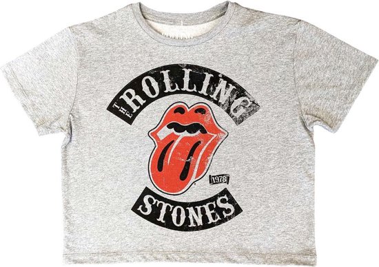 The Rolling Stones - Crop top Tour '78 - 2XL - Grijs